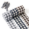 3 Rolls Tartan Cotton Linen Frayed Ribbon OCOR-TAC0035-11B-2