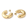 Donut 304 Stainless Steel Stud Earrings EJEW-Z026-15G-2