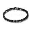 4mm Prism Faceted Rondelle Glass Beaded Stretch Bracelets for Women EH2213-1-1