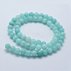 Natural & Dyed Jade Bead Strands G-P370-02-6mm-2