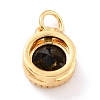 Real 18K Gold Plated Brass Inlaid Cubic Zirconia Charms ZIRC-L100-081G-04-3