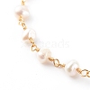Natural Pearl Beaded Anklet AJEW-AN00429-2