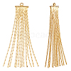 Beebeecraft 10Pcs Brass Coreana Chain Tassel Pendants KK-BBC0003-67-1