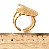 304 Stainless Steel Open Cuff Ring for Women RJEW-A053-06G-06-5