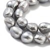 Dyed Natural Cultured Freshwater Pearl Beads Strands PEAR-P062-30C-4