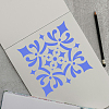 4Pcs 4 Styles PET Hollow Out Drawing Painting Stencils DIY-WH0669-006-4