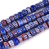 Handmade Millefiori Glass Chevron Beads Strands LAMP-T021-27A-M-2