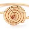 Copper Wire Wrap Vortex Finger Ring for Women RJEW-JR00479-04-4