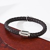 Braided Microfiber Leather Cord Bracelets BJEW-D304-13P-01-5