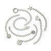 7Pcs 7 Styles 304 Stainless Steel Chain Extender STAS-FS0001-49P-3