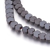 Non-magnetic Synthetic Hematite Bead Strands G-I208-06F-A-2