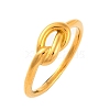 Ion Plating(IP) 304 Stainless Steel Knot Finger Rings for Women RJEW-S414-48B-G-1