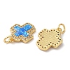 Rack Plating Brass Micro Pave Clear Cubic Zirconia Pendants KK-P268-12A-G-3