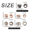 18Pcs 7 Style Alloy European Beads MPDL-MP0001-01-3