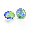 Transparent Handmade Blown Glass Globe Beads X-GLAA-T012-34-2