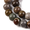 Natural Picture Jasper Beads Strands G-H037-A01-01-4