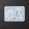 Key & Snowflake Shape DIY Pendant Silicone Molds DIY-F114-17-4
