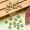 Brass Grade A Rhinestone Spacer Beads RSB036NF-14G-4