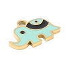 Ion Plating(IP) 304 Stainless Steel Enamel Charms FIND-Q111-02G-07-2