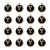 Golden Plated Alloy Charms LS-ENAM-S118-02Y-2