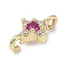 Brass Rhinestone Pendants RB-CBAA948-03G-2