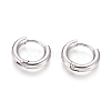 Tarnish Resistant 202 Stainless Steel Huggie Hoop Earrings A-EJEW-F111B-13mm-P-1