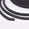 3x1.5mm Black Flat Faux Suede Cord X-LW-R003-01-3