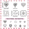 80Pcs 10 Styles Tibetan Style Alloy Pendants FIND-SC0007-73-2