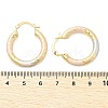 Brass Two Tone Twist Hoop Earrings EJEW-B117-06B-M-5