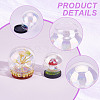  6 Sets 6 Styles Iridescent Glass Dome Cover DJEW-NB0001-36-5