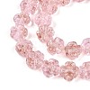 Luminous Handmade Gold Foil Glass Beads Strands FOIL-N029-01B-4