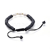 Adjustable Nylon Thread Braided Bead Bracelets BJEW-JB05124-04-3