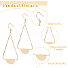 4 Pairs 4 Style Alloy Dangle Earrings for Women EJEW-FI0002-82-4