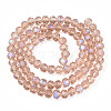 Electroplate Glass Beads Strands LS-EGLA-A034-T10mm-L22-2