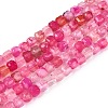 Dyed Natural Agate Beads Strands G-T138-211G-4