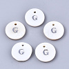 Natural Freshwater Shell Pendants SHEL-Q018-01A-G-P-1