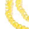 Baking Electroplate Glass Beads Strands X-DGLA-A039-J4mm-B23-3