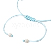 Nylon Thread Braided Bead Bracelets for Women BJEW-JB11357-4