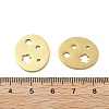 304 Stainless Steel Laser Cut Hollow Flower Connector Charms STAS-M111-07G-3