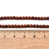 Natural Red Jasper Round Bead Strands G-A130-3mm-08-01-3