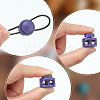 30Pcs 15 Colors Plastic Cord Locks FIND-WR0012-47-4
