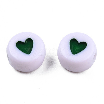 Opaque Acrylic Beads MACR-N008-57C-1