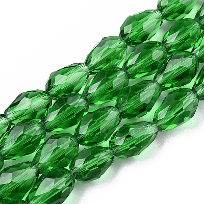 Glass Beads Strands GLAA-R024-11x8mm-6-1