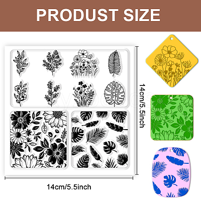 Silicone Clay Texture Mat AJEW-WH0447-040-1