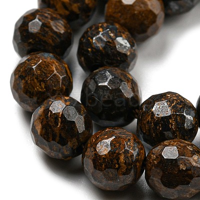 Natural Bronzite Beads Strands G-E571-42A-1