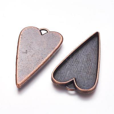 Tibetan Style Alloy Big Pendant Cabochon Settings RLF11251Y-NF-1