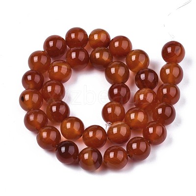Natural Carnelian Beads Strands G-S259-32-12mm-1