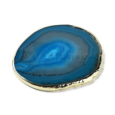 Natural Agate Coaster AJEW-NH0001-04G-1
