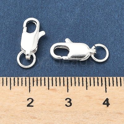 Brass Lobster Claw Clasps KK-H532-18S-1