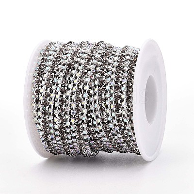 Iron Rhinestone Cup Chains CH-T006-04S-01-1